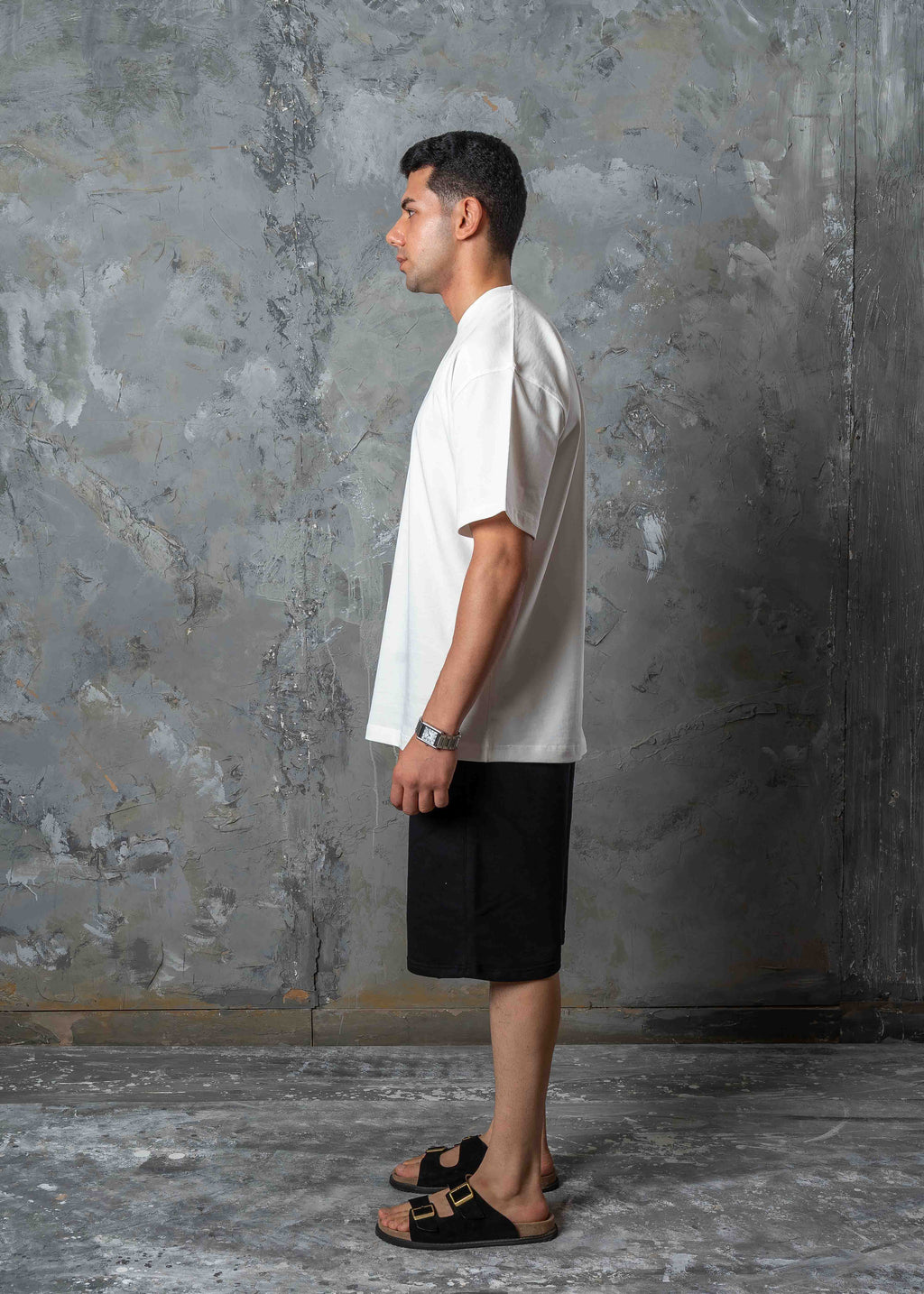 Relaxed Fit Drop Shoulder T-Shirt - white