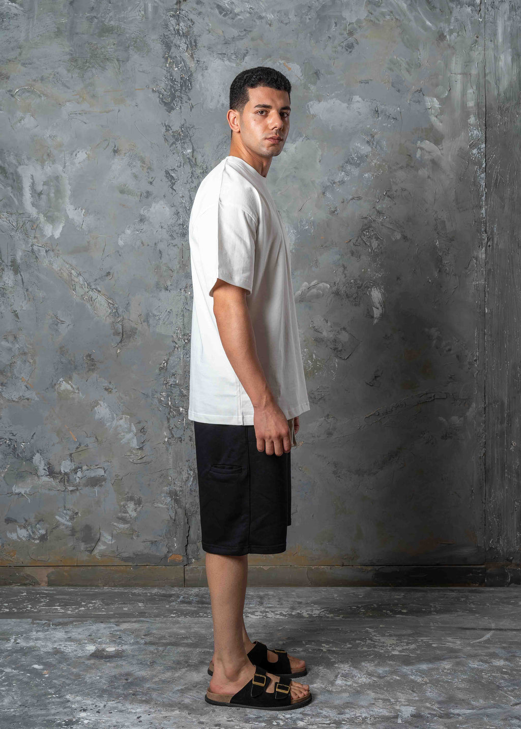 Relaxed Fit Drop Shoulder T-Shirt - white
