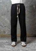 Relaxed Straight Sweatpants - black
