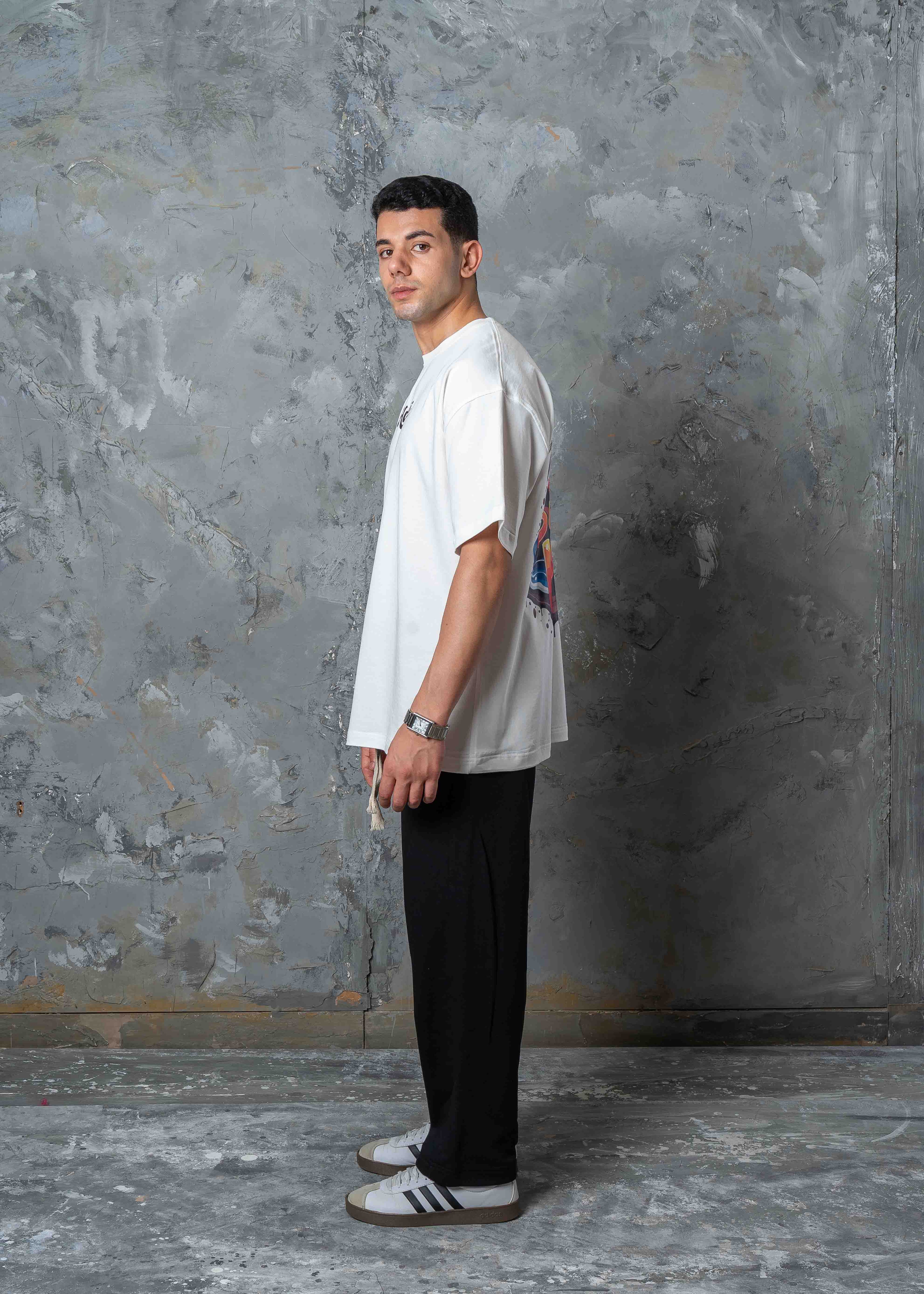 Hawaii Summer Vibes Back Graphic T-Shirt - white