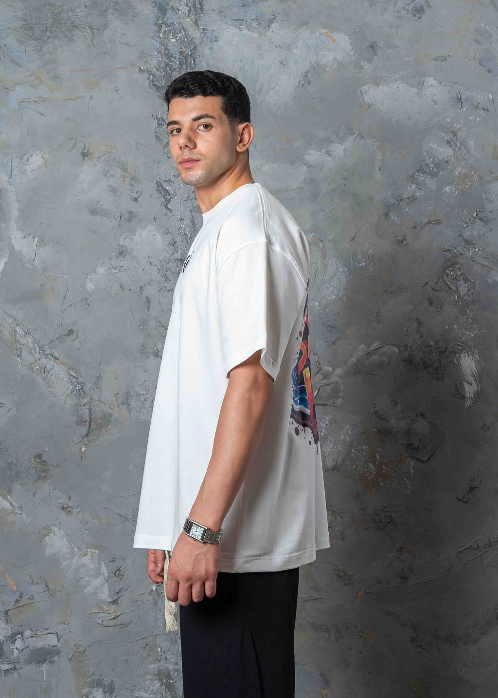 Hawaii Summer Vibes Back Graphic T-Shirt - white