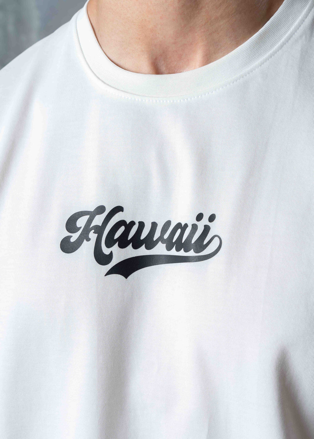 Hawaii Summer Vibes Back Graphic T-Shirt - white
