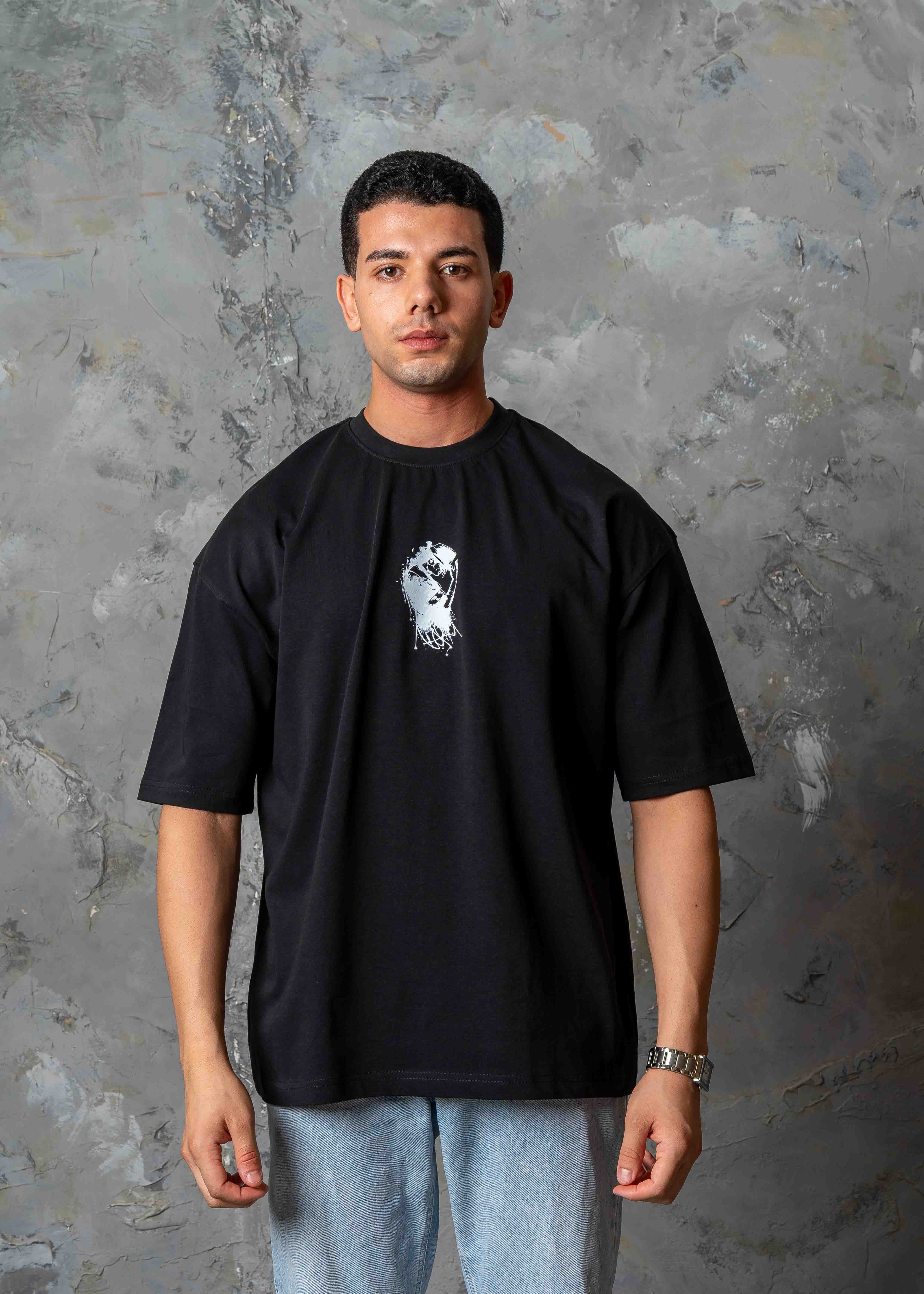Michael Jackson Graphic Oversized T-Shirt - black
