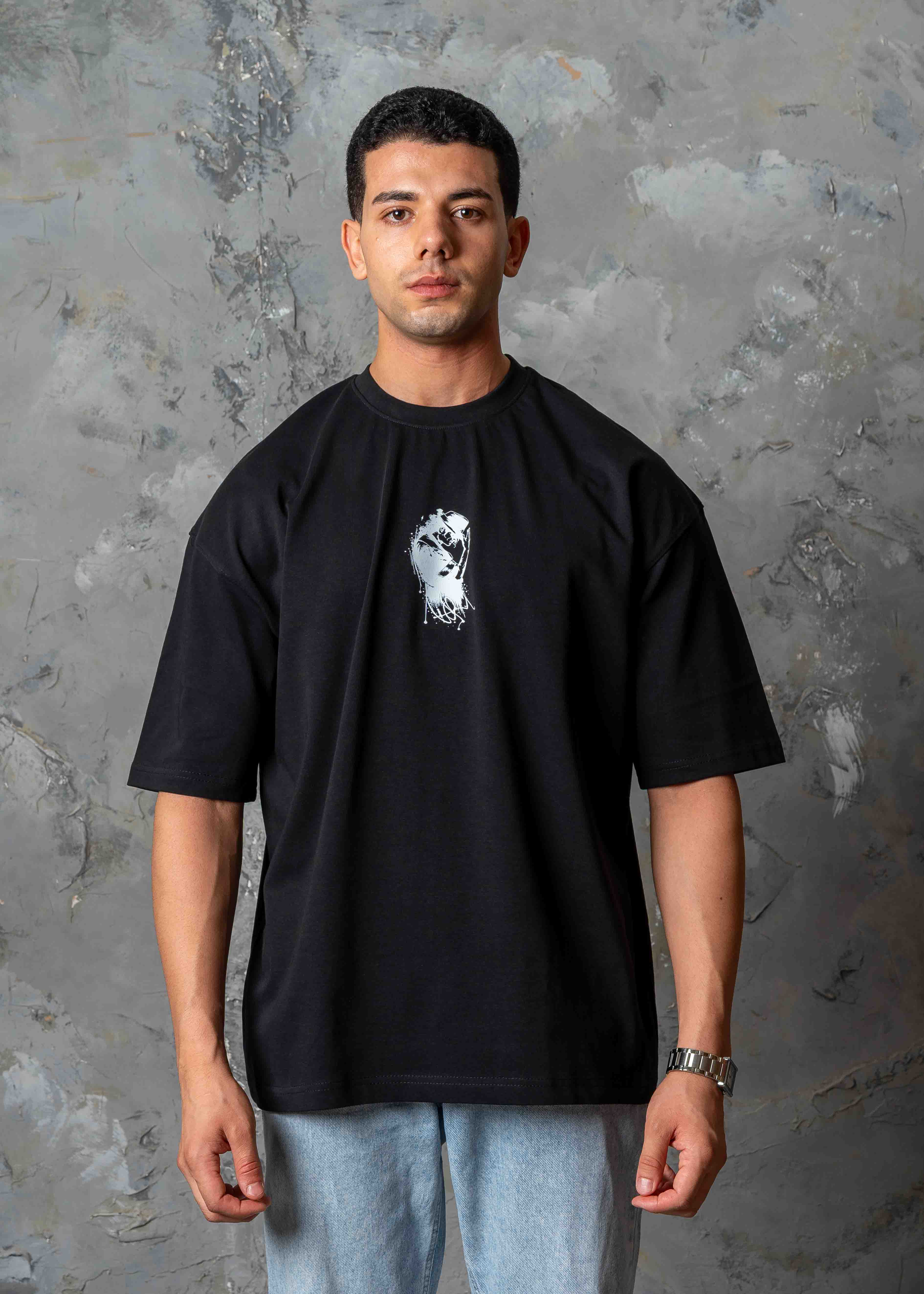 Michael Jackson Graphic Oversized T-Shirt - black