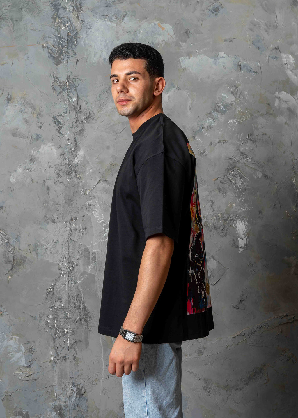 Michael Jackson Graphic Oversized T-Shirt - black